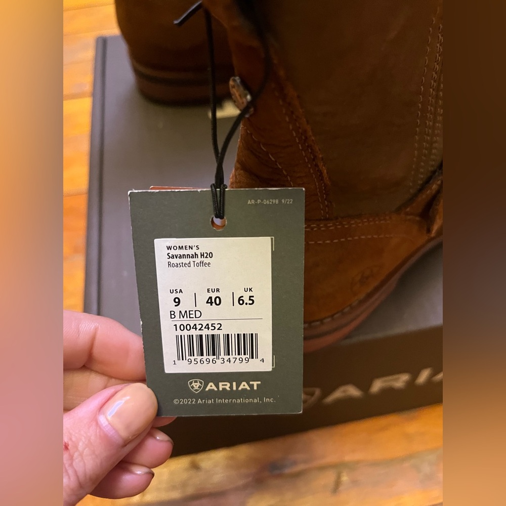 ARIAT Women’s Countryside Savannah H2O Waterproof Boots NWT’s Roasted Toffee (9) - Picture 7 of 15